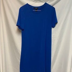 a blue t shirt dress